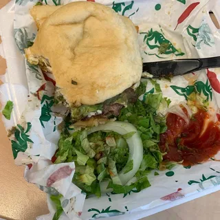 Arellana's Guaco Sopapilla Burger