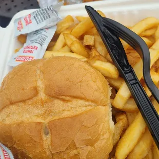 Decent roll for the burger