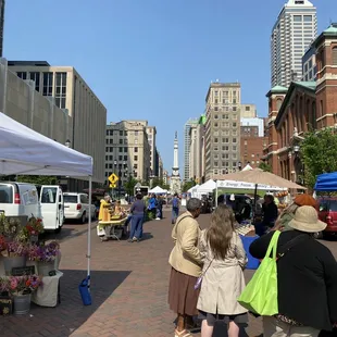 people shopping in the city