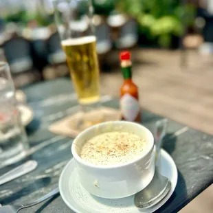 Cup of New England Clam Chowder