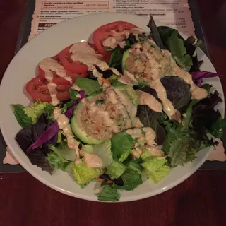 Shrimp and Crabmeat Remoulade Stuffed Avocado