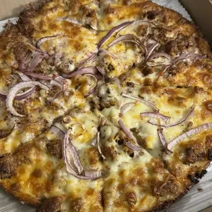 a pizza in a box