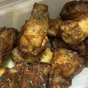 hard pass on the wings. too meaty, super greasy, over cooked, and served a little cold