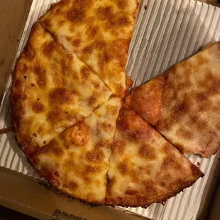 My pizza only had like 1 tiny slice didn't even finish it.