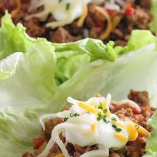 Taco lettuce wrap
