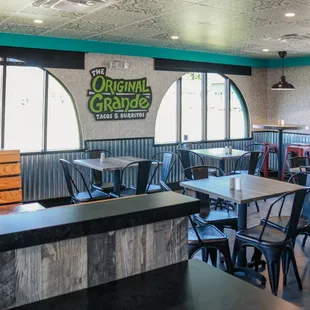 the interior of the restaurant