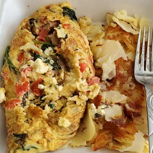 Create Your Own Omelette including the tomatoes the chef said he didn&apos;t put in