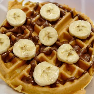 Banana Nutella Waffle