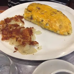 Loaded Baked Potato Omelette