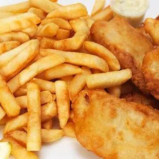 fish and chips, fish, seafood, food
