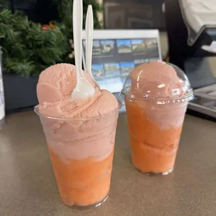 Large Freeze - Peach and Strawberry Guava