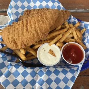 Giant chicken strips!
