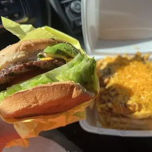 Avocado Burger without pickles