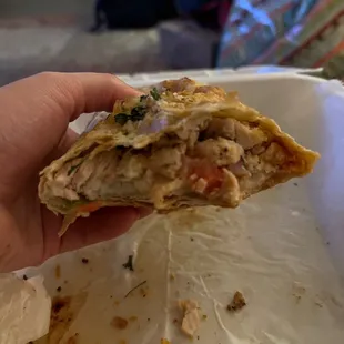 Roasted Greek Chicken Wrap