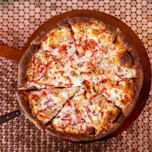 Garlic Shrimp Pizza