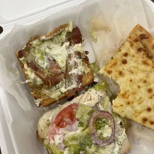 Garlic Bread (10&quot;) Roasted Turkey Focaccia