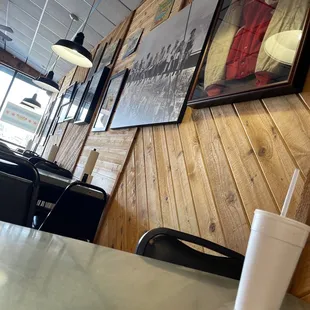 the interior of the restaurant