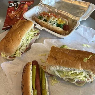 The Works Sub Chicago Style Hotdog Combo