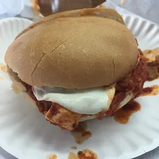 Eggplant Parm Sandwich