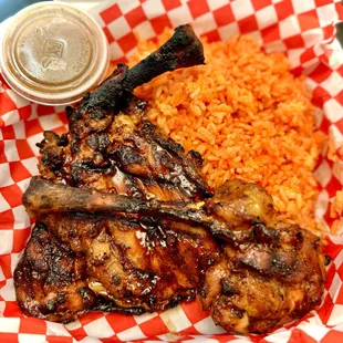 Chicken inasal with java rice