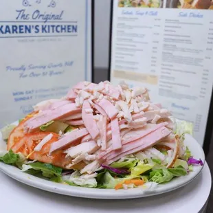 a plate of salad