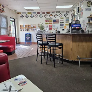 The front of the diner.