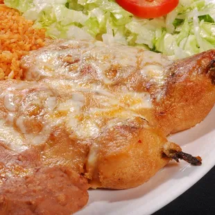 Try our delicious Chile Rellenos, freshly prepared in our kitchen and topped with our Signature Ranchera Sauce.