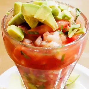 Our delicious made to order shrimp cocktail. Try one today!