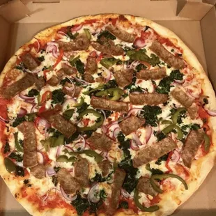 a pizza in a box