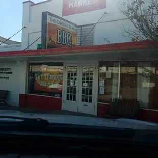 the outside of the building