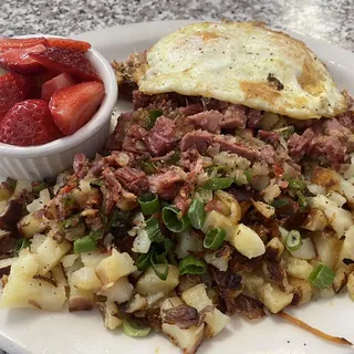 Corned Beef Hash & Eggs