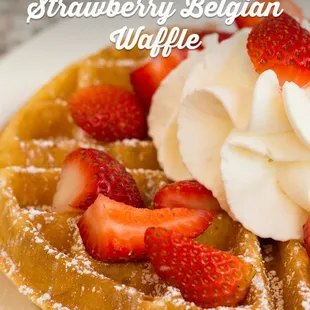 food, waffles