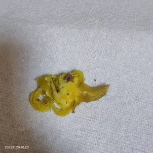 This was in my sandwich. Peppercini twig. Thought Mel&apos;s was better than that.