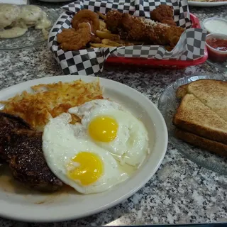 Ribeye steak & eggs