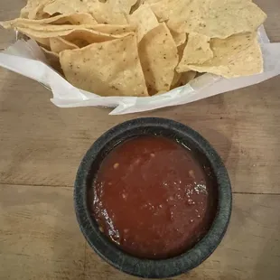Chips and salsa.