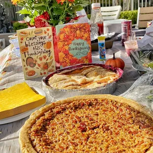 Roseberry Cobbler and Pecan Pie