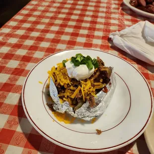 Loaded brisket potato