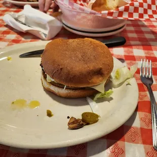 Mushroom Swiss burger