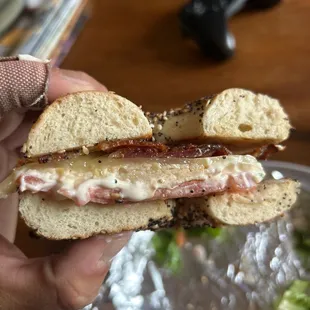 Can you even see the turkey???????  Save your money and go to bagel bin instead.