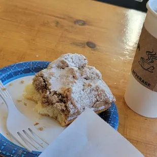 Excellent coffee, and as promised, I went back for a crumb bun... Perfection!