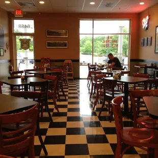 the interior of a restaurant