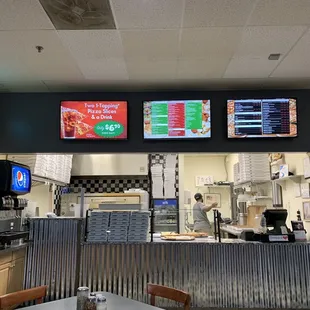 the interior of a restaurant