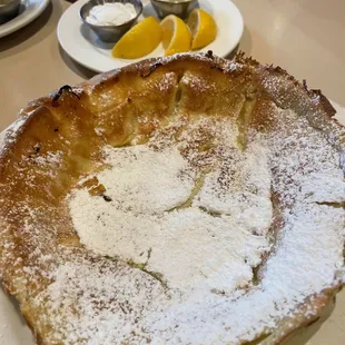 Dutch baby pancake.