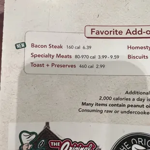 You can see it on the menu don't order it what a rip off.