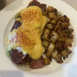 Bacon Avocado Benedict