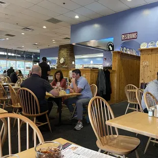 the interior of the restaurant