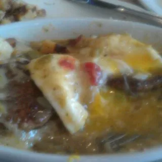 *Pork Green Chile Eggs Benedict
