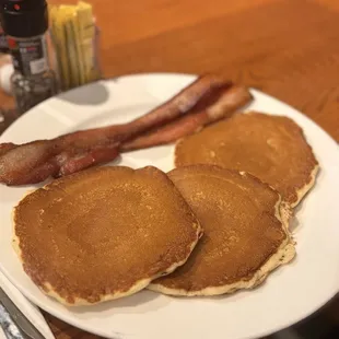 Classic Pancakes with Bacon