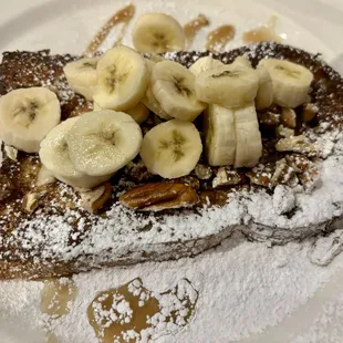 Banana Pecan Challah French Toast
