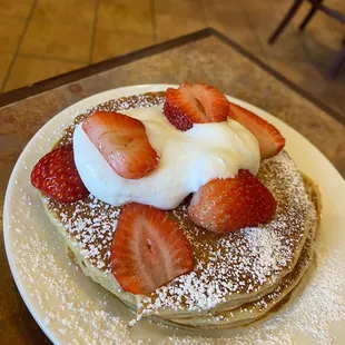 Strawberry pancakes